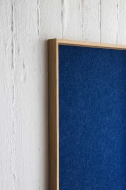 Hemverk - Opslagstavle m. akustiske egenskaber - Recy - Blå - 40x60