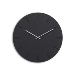 Hemverk - Vægur - Gunpowder - Sort/Sølv - Ø38 cm