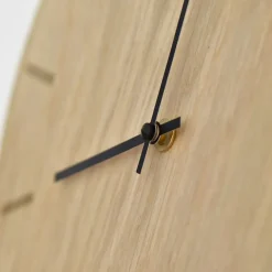 Hemverk - Vægur - Light Oak - Eg/Sort - Ø38 cm