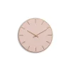 Hemverk - Vægur - Lys Eg/Powder Dusty Rose - Kobber visere - Ø28 cm