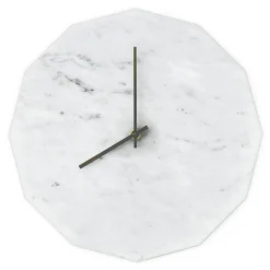 Hemverk - Vægur - Marble Bianco - Hvid/Sort - Ø28 cm
