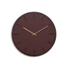 Hemverk - Vægur - Mørk Eg/Burgundy - Kobber visere - Ø38 cm
