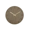 Hemverk - Vægur - Valnød - Ø28 cm - Kobber visere