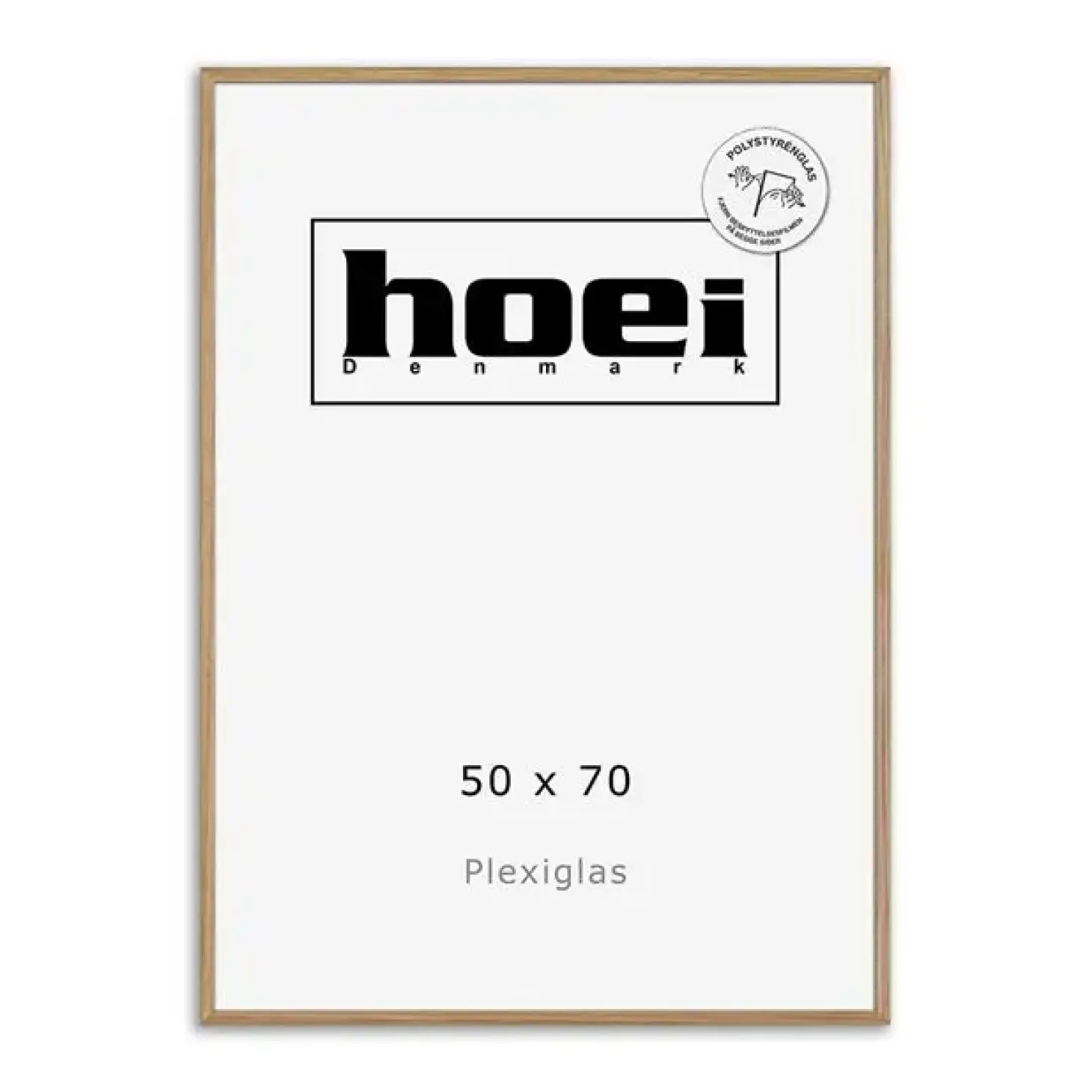 HOEI 120 - MASSIV EG billederamme 50X70 cm - PLEXIGLAS