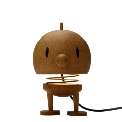 Hoptimist - Lampe i eg - Large - 15,5 cm høj