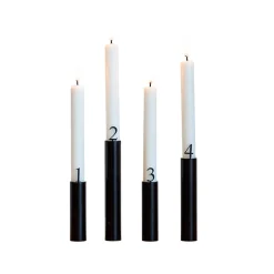 Hove Home - Adventstal til lysestager - Black Powder Coated Steel