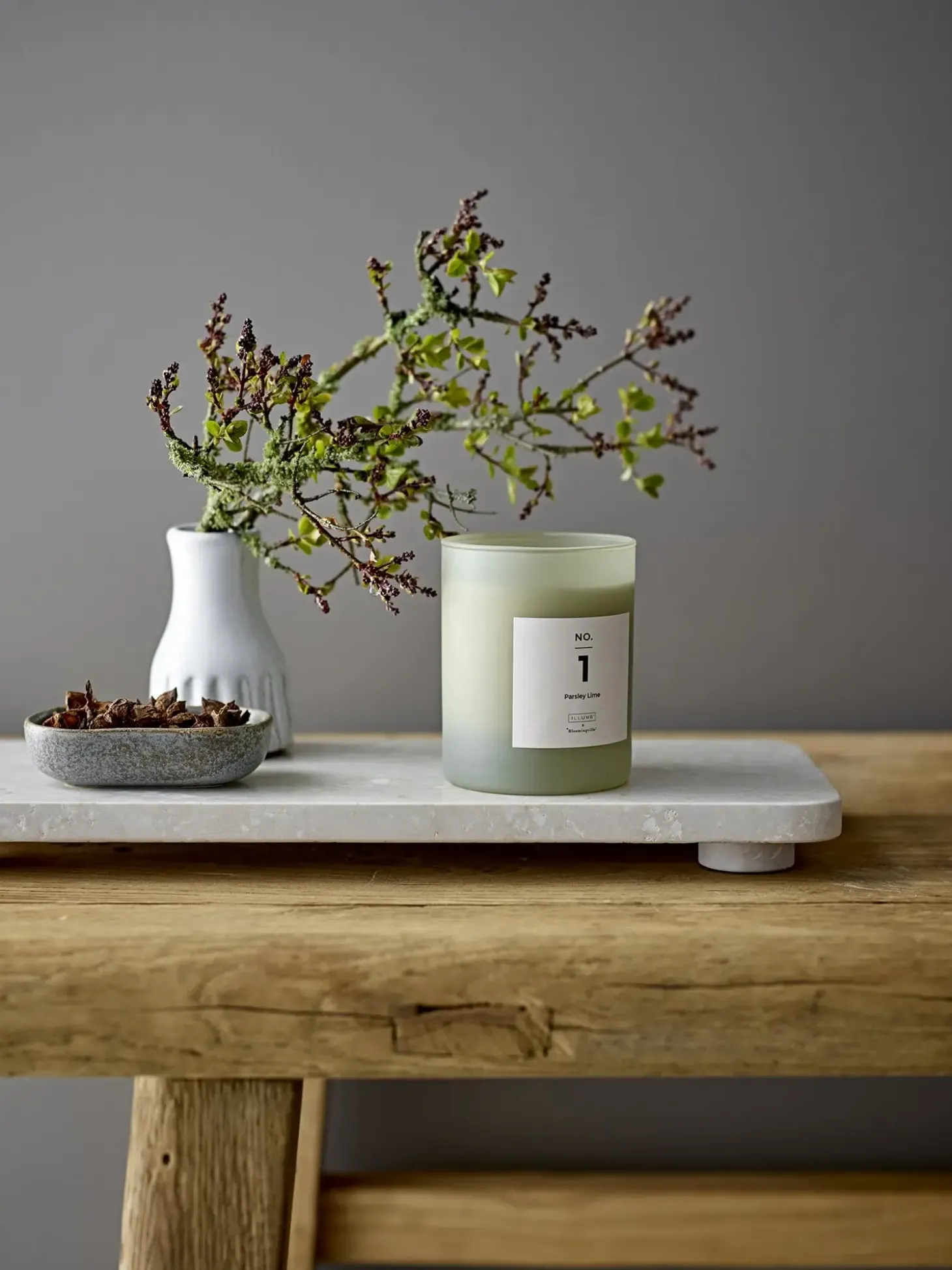 ILLUME x Bloomingville - NO. 1 - parsley Lime, duftlys (gift box)