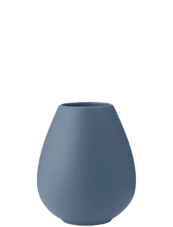 Knabstrup Keramik - Earth vase H 14 cm dusty blue