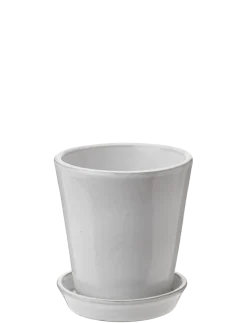 Knabstrup Keramik - urtepotteskjuler Ø 10.5 cm white
