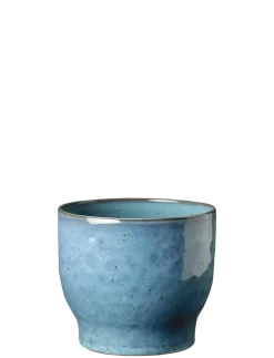 Knabstrup Keramik - urtepotteskjuler Ø 16.5 cm dusty blue