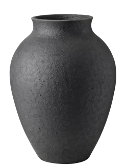 Knabstrup Keramik - vase H 27 cm black