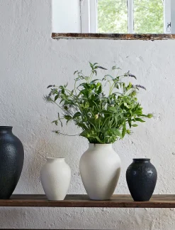 Knabstrup Keramik - vase H 20 cm black
