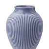 Knabstrup Keramik - vase H 20 cm ripple lavender