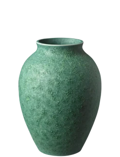 Knabstrup Keramik - vase H 12.5 cm verdigris green