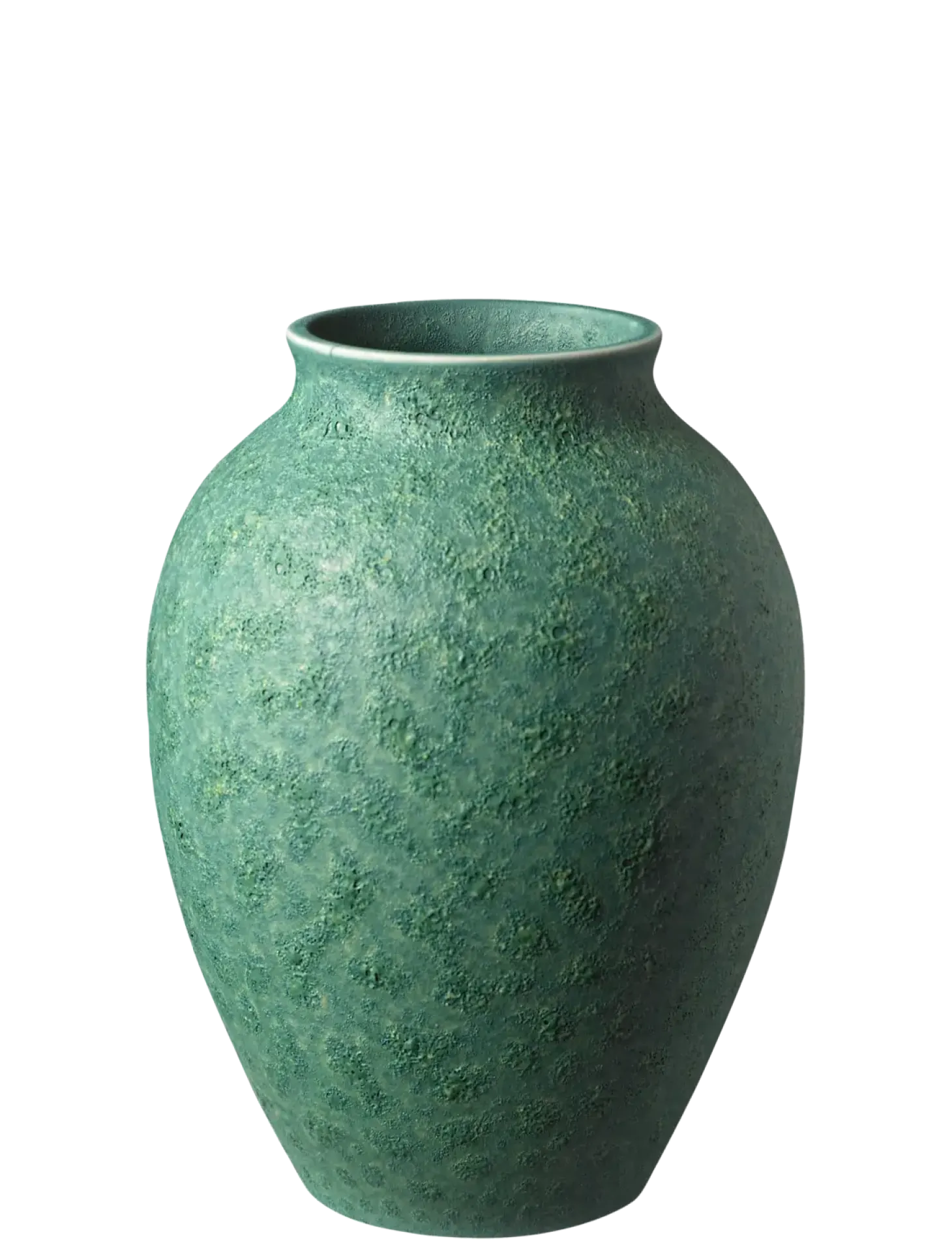 Knabstrup Keramik - vase H 12.5 cm verdigris green