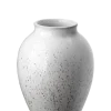Knabstrup Keramik - vase H 12.5 cm white / grey