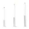 Kunstindustrien - Box 3 Slim Light lysetage Rustfrit stål - Højde 10 cm, 14 cm ,17 cm