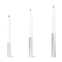 Kunstindustrien - Box 3 Slim Light lysetage Rustfrit stål - Højde 10 cm, 14 cm ,17 cm