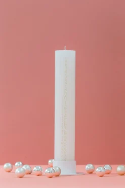Kunstindustrien - Kalenderlys - Guld tal - 5 x 30 cm