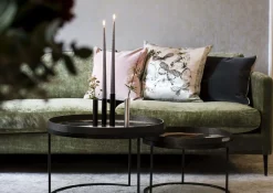 Kunstindustrien - Slim Light lysetage - Sort - Højde 10 cm