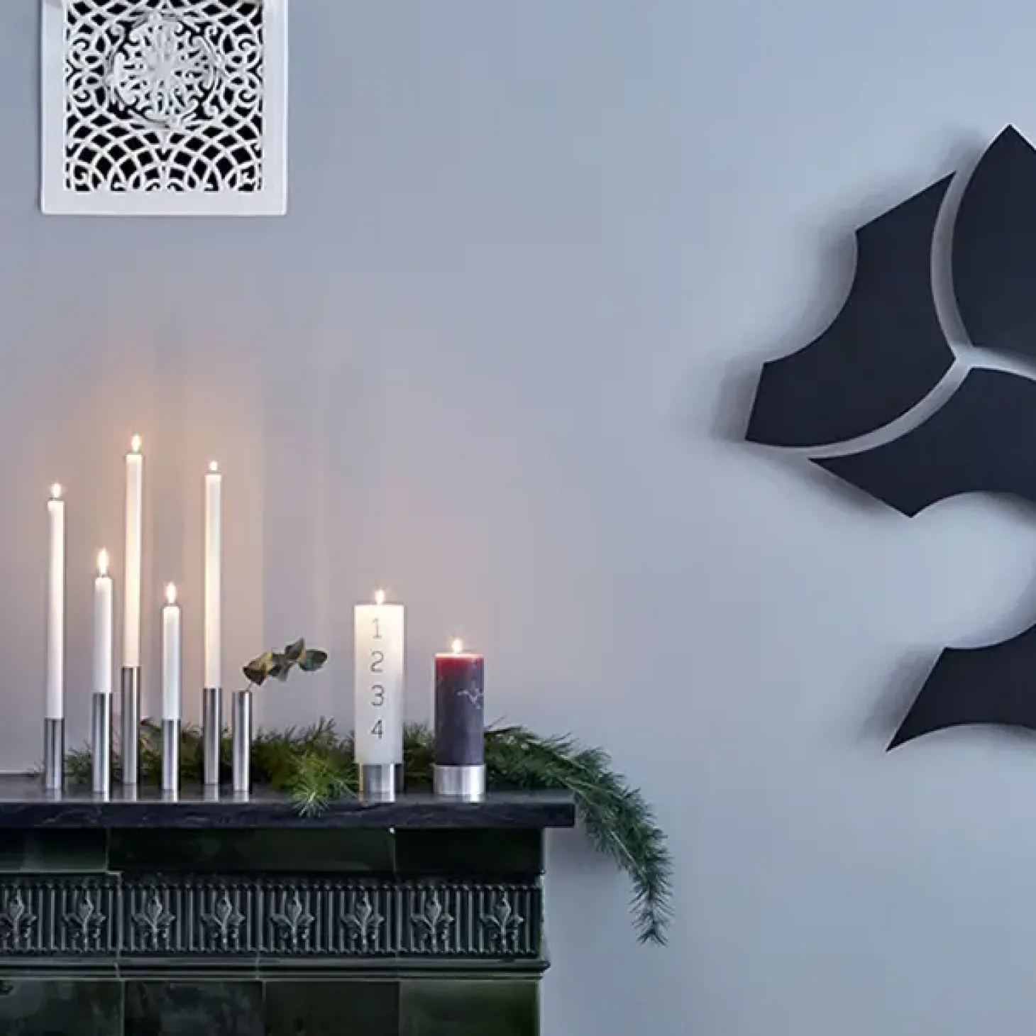 Kunstindustrien - Slim Light lysetage rustfri stål - Højde 10 cm