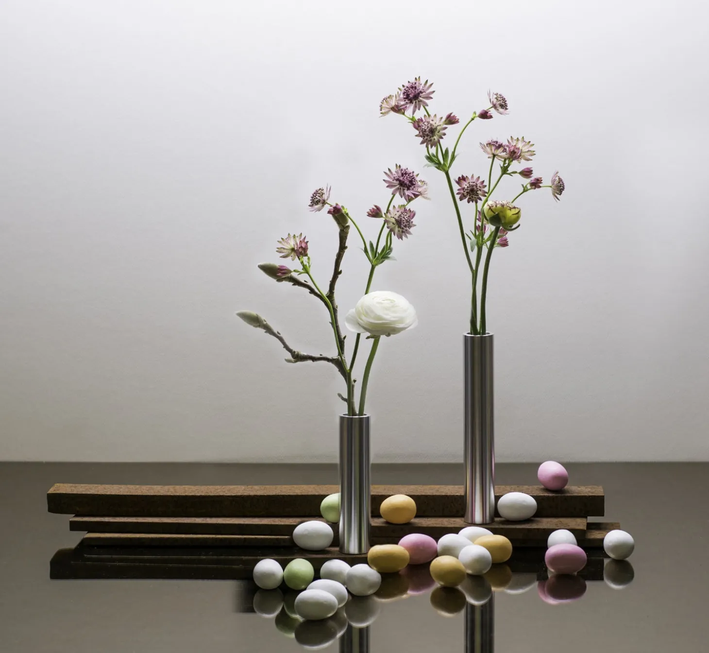 Kunstindustrien - Slim Vase - Rustfri stål - Højde 17 cm
