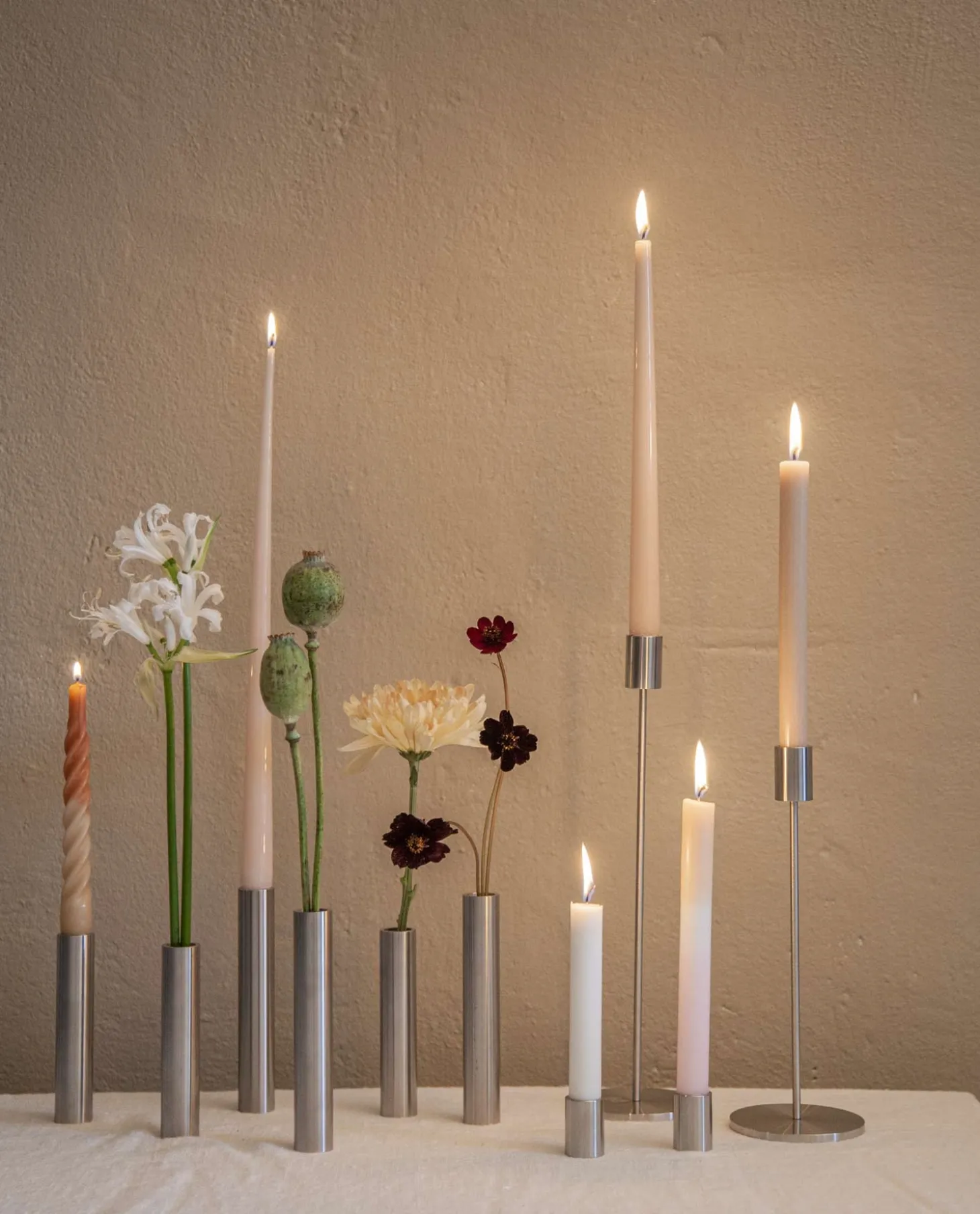 Kunstindustrien - Slim Vase - Rustfri stål - Højde 17 cm
