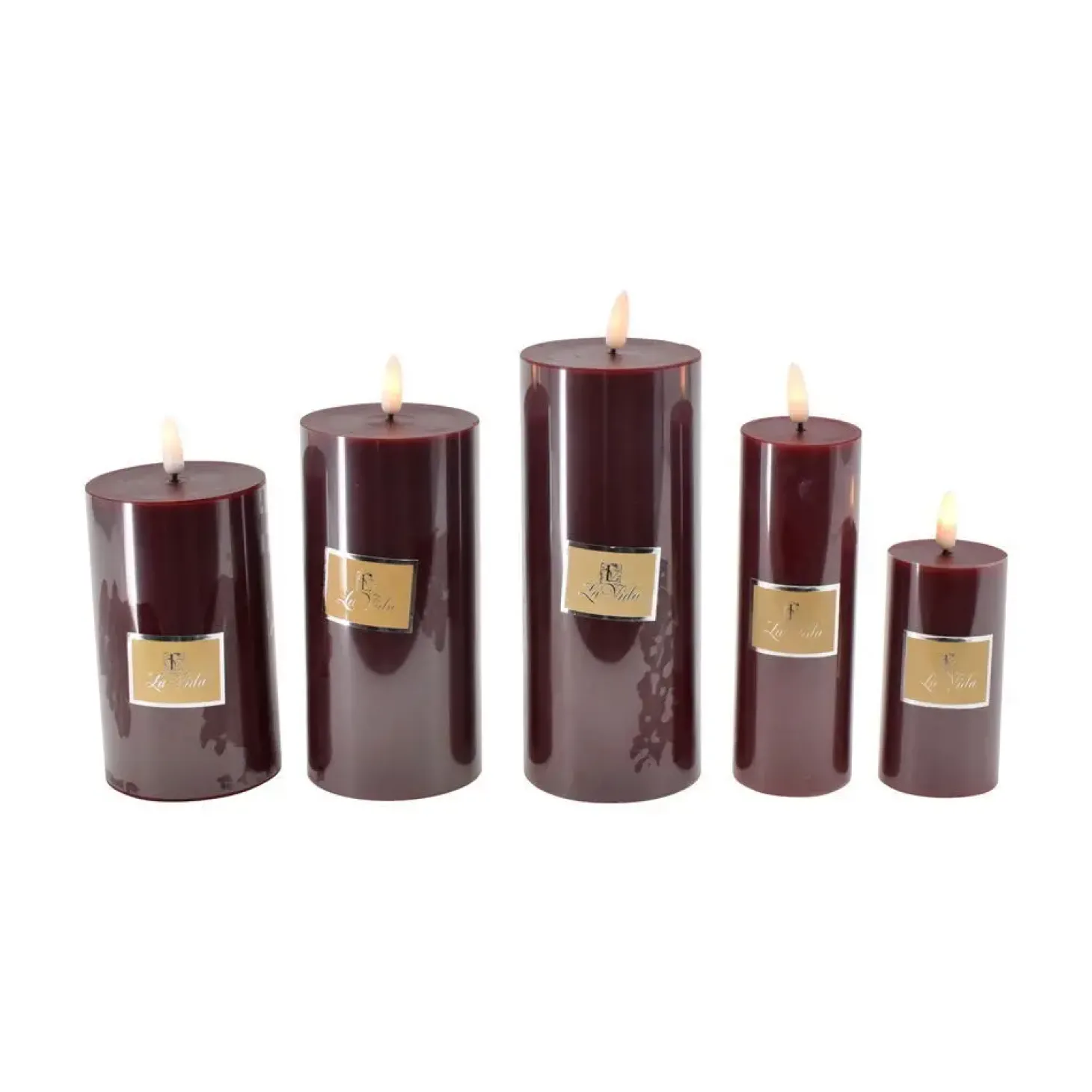 La Vida - LED Bloklys Modern - Bordeaux