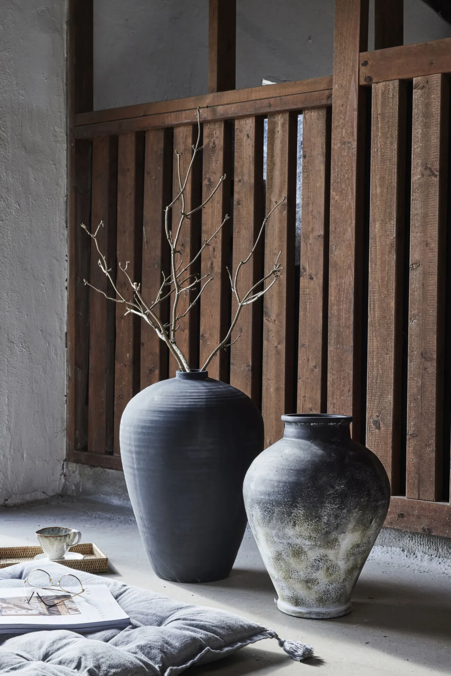 Lene Bjerre - Catia dekorationsvase H57 cm - antik sort