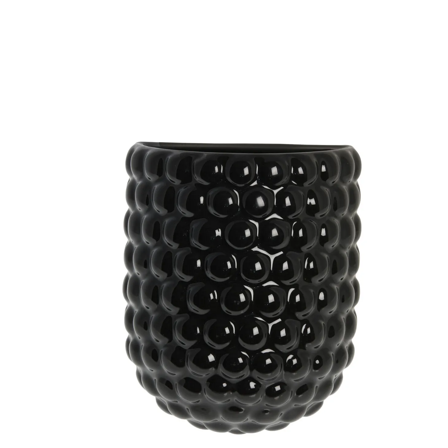 Lene Bjerre - Dotsie væghængt vægpotte H20 cm. sort