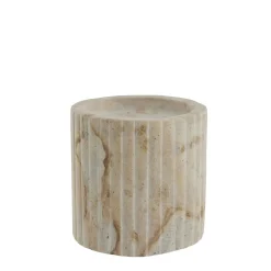 Lene Bjerre - Eliana stage til bloklys 10 cm. sand marmor