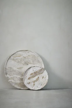 Lene Bjerre - Ellia marmorfad Ø25 cm. sand