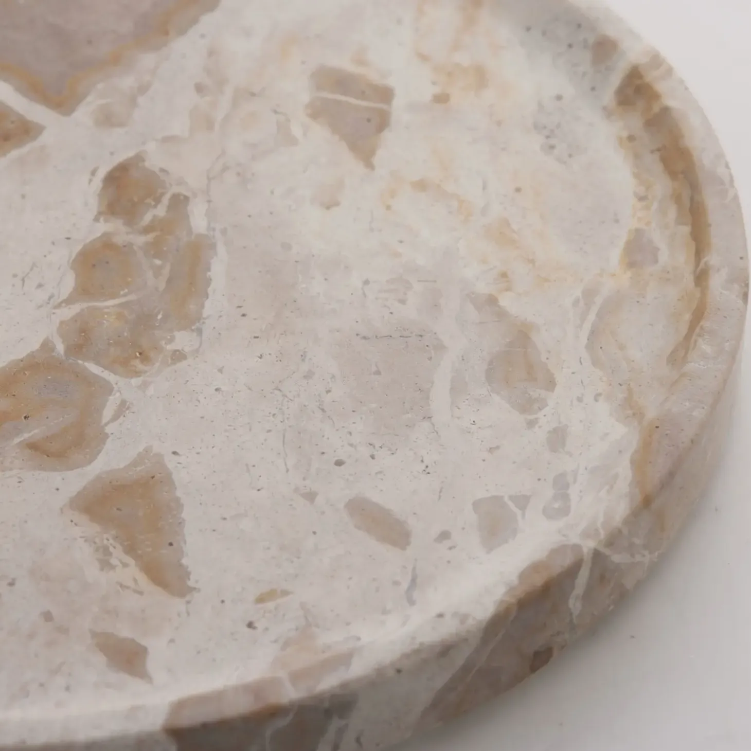 Lene Bjerre - Ellia marmorfad Ø25 cm. sand