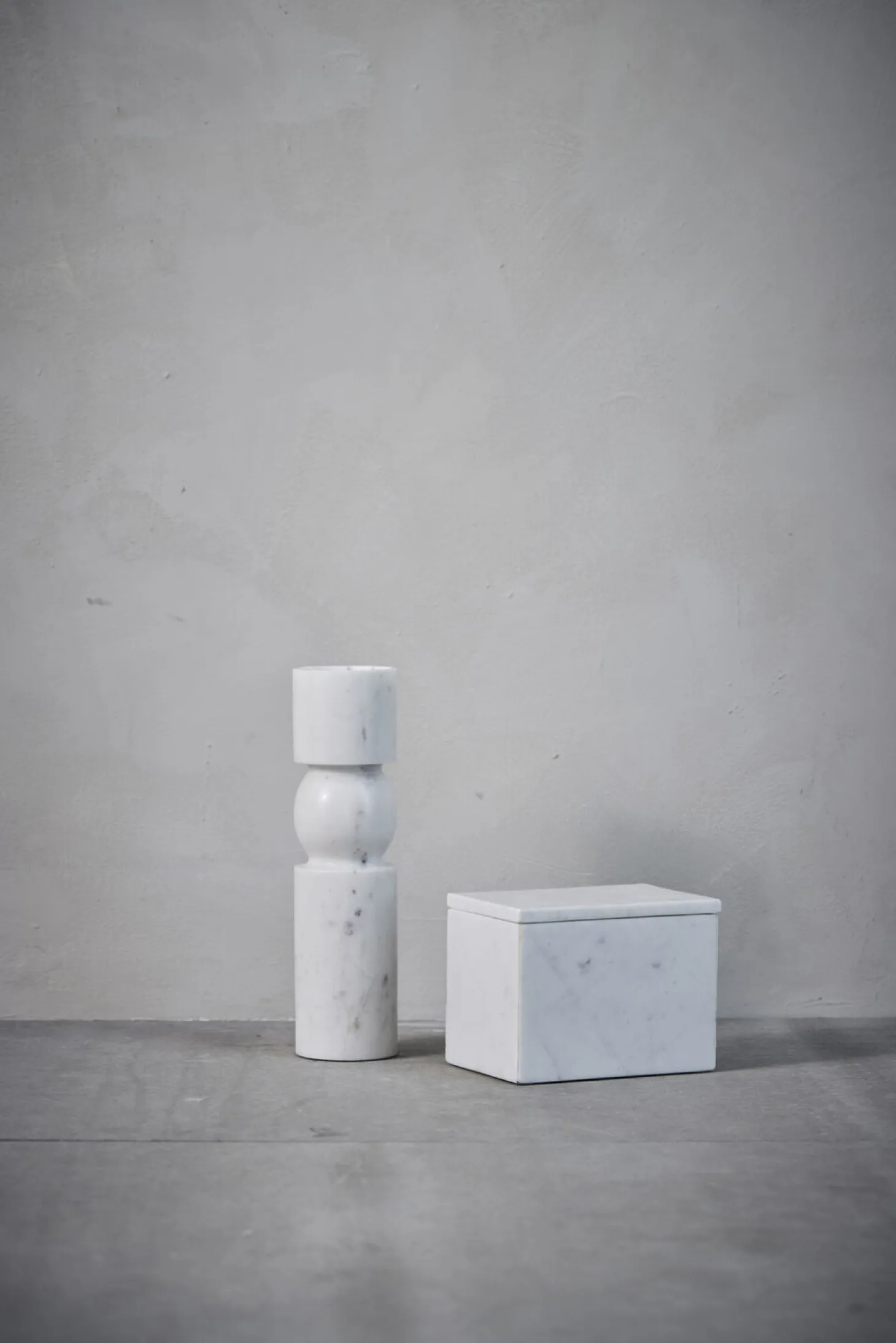 Lene Bjerre - Ellia æske H13 cm. Marmor