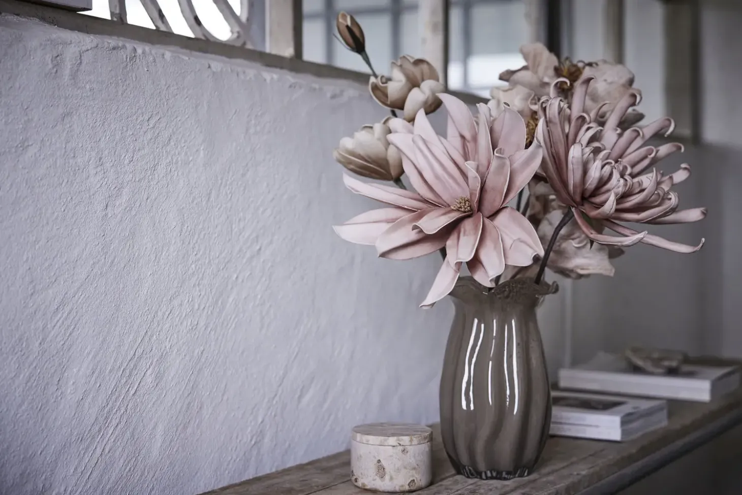 Lene Bjerre - Happia dekorationsblomst - Lyserød - D5,5 H5,5