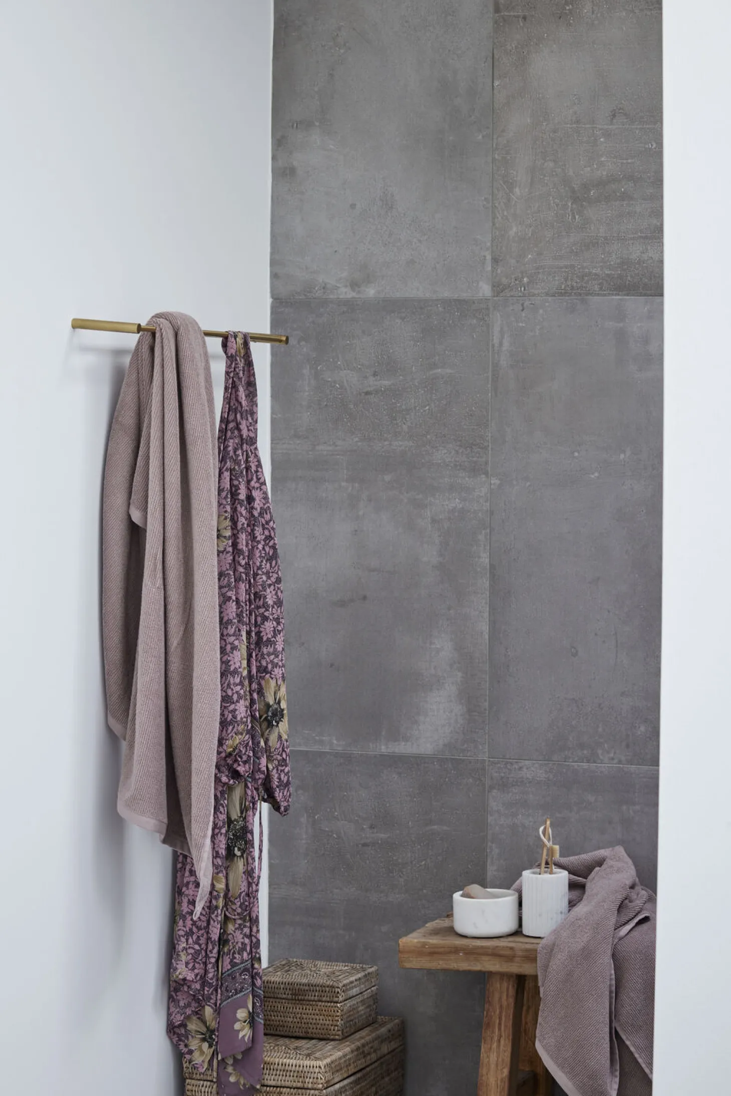 Lene Bjerre - Molli badehåndklæde 140x70 cm. rosa