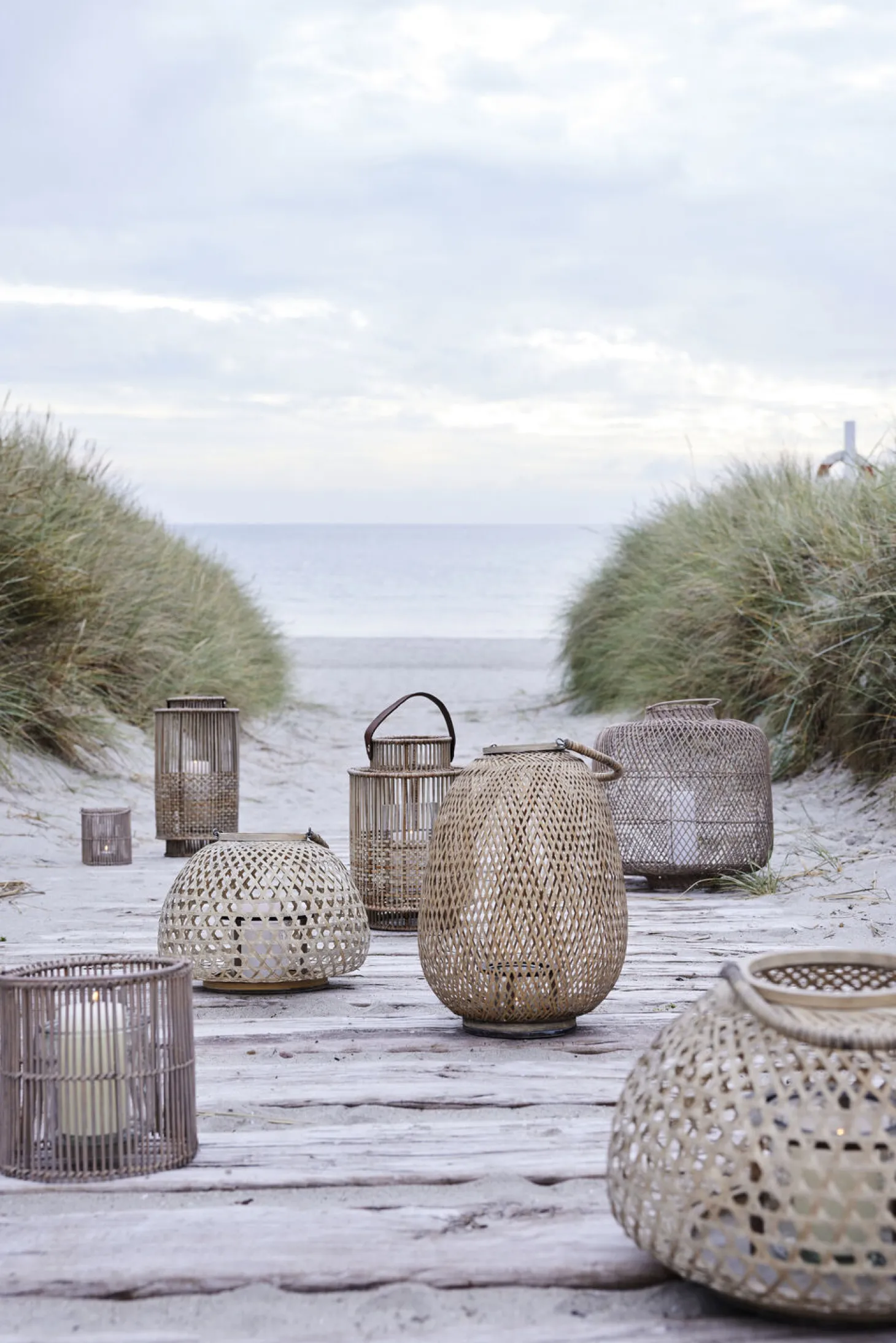 Lene Bjerre - Noralle lanterne 51x27 cm. naturflet
