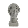 Lene Bjerre - Sielle figur kvinde m. blomster 31 cm. grå