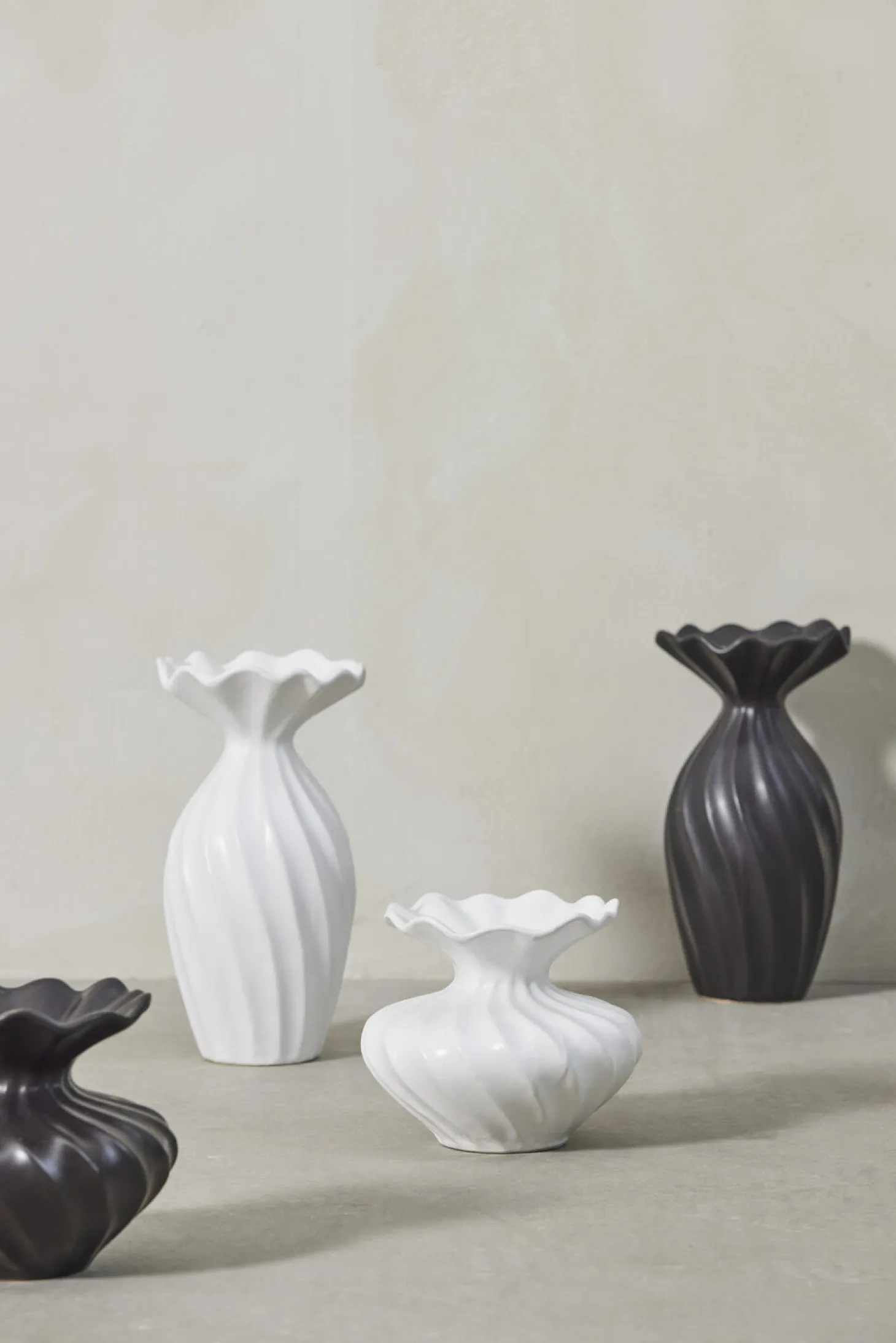 Lene Bjerre - Susille vase H14 cm. hvid