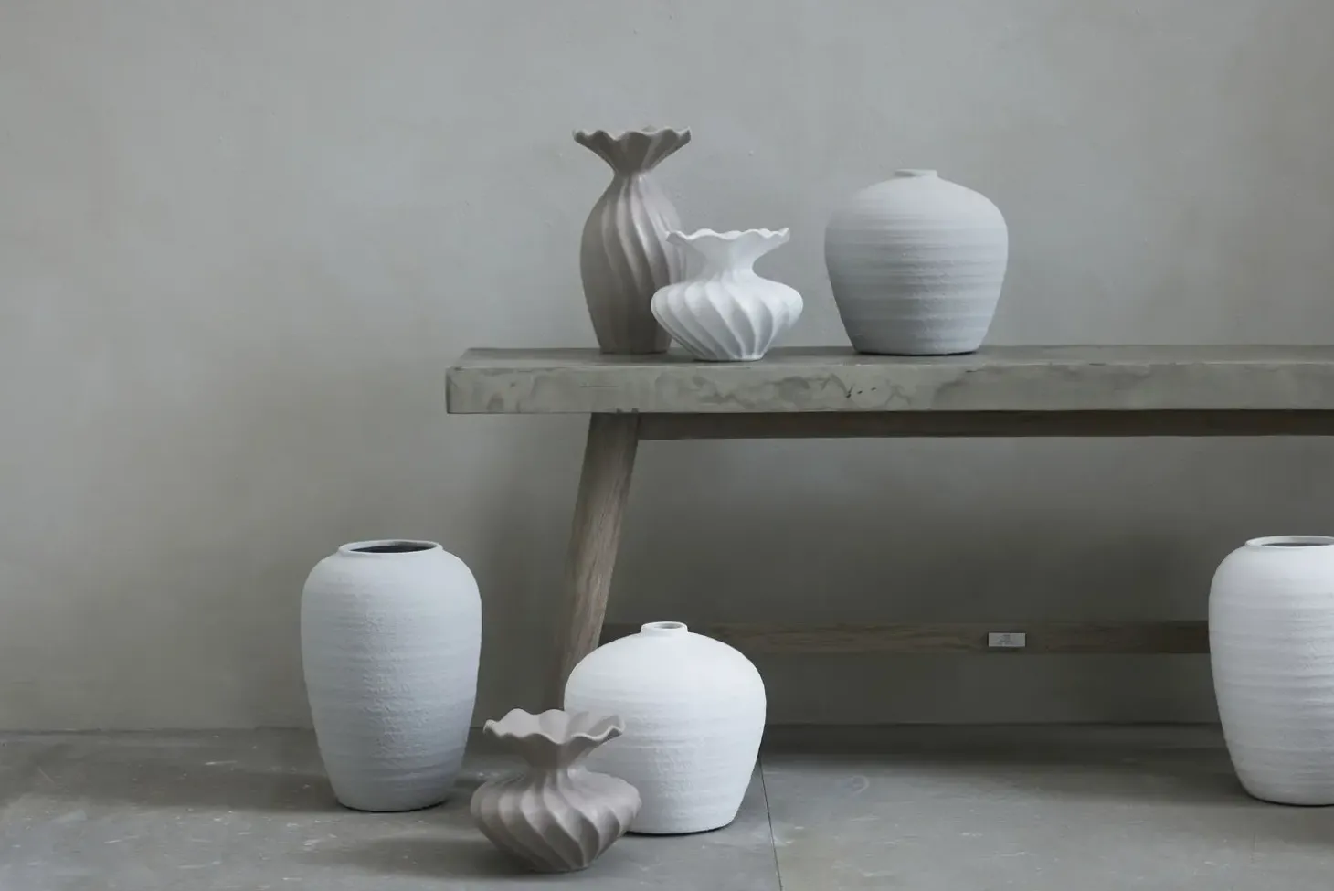 Lene Bjerre - Susille vase H14 cm. sand