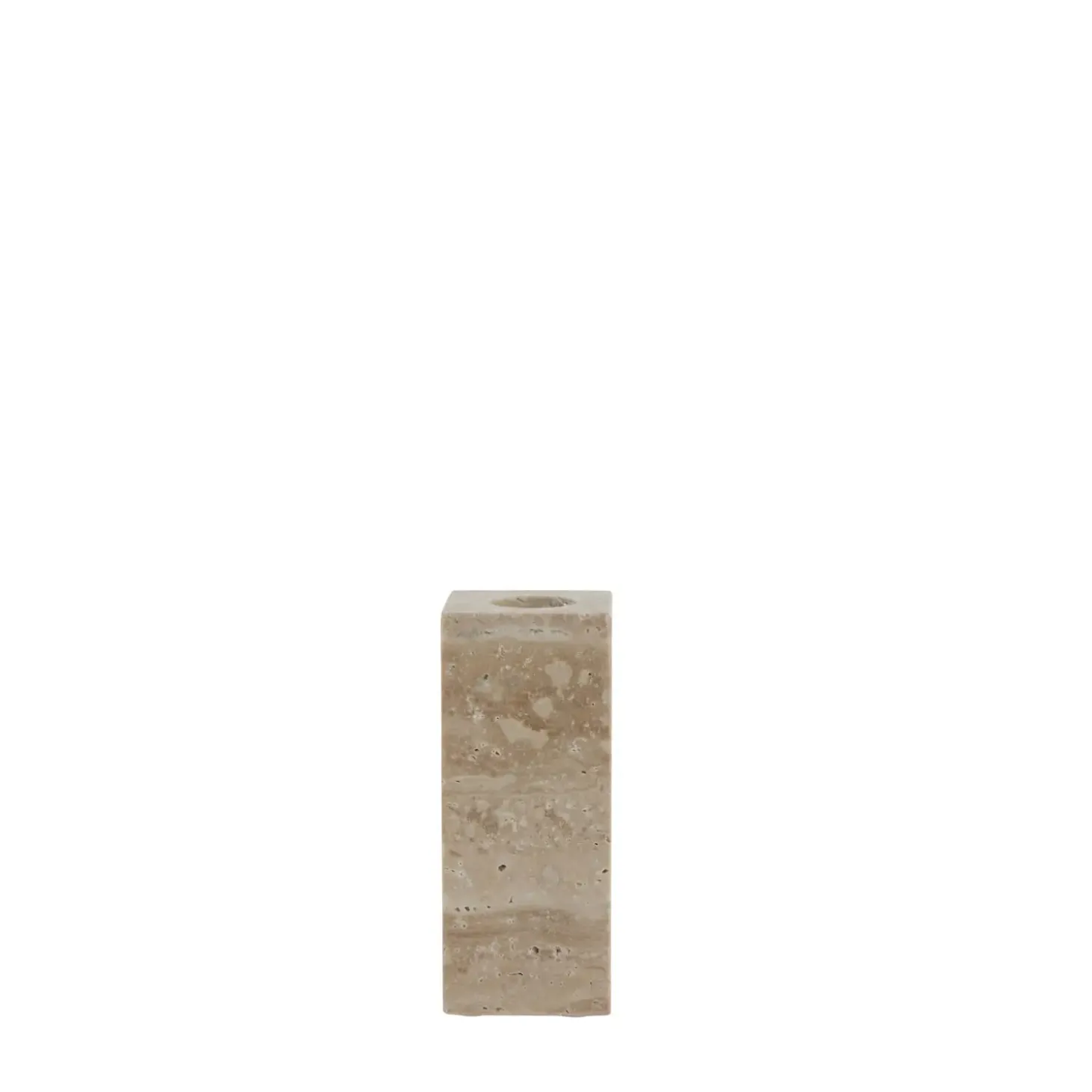 Lene Bjerre - Travina lysestage 10 cm. sand marmor