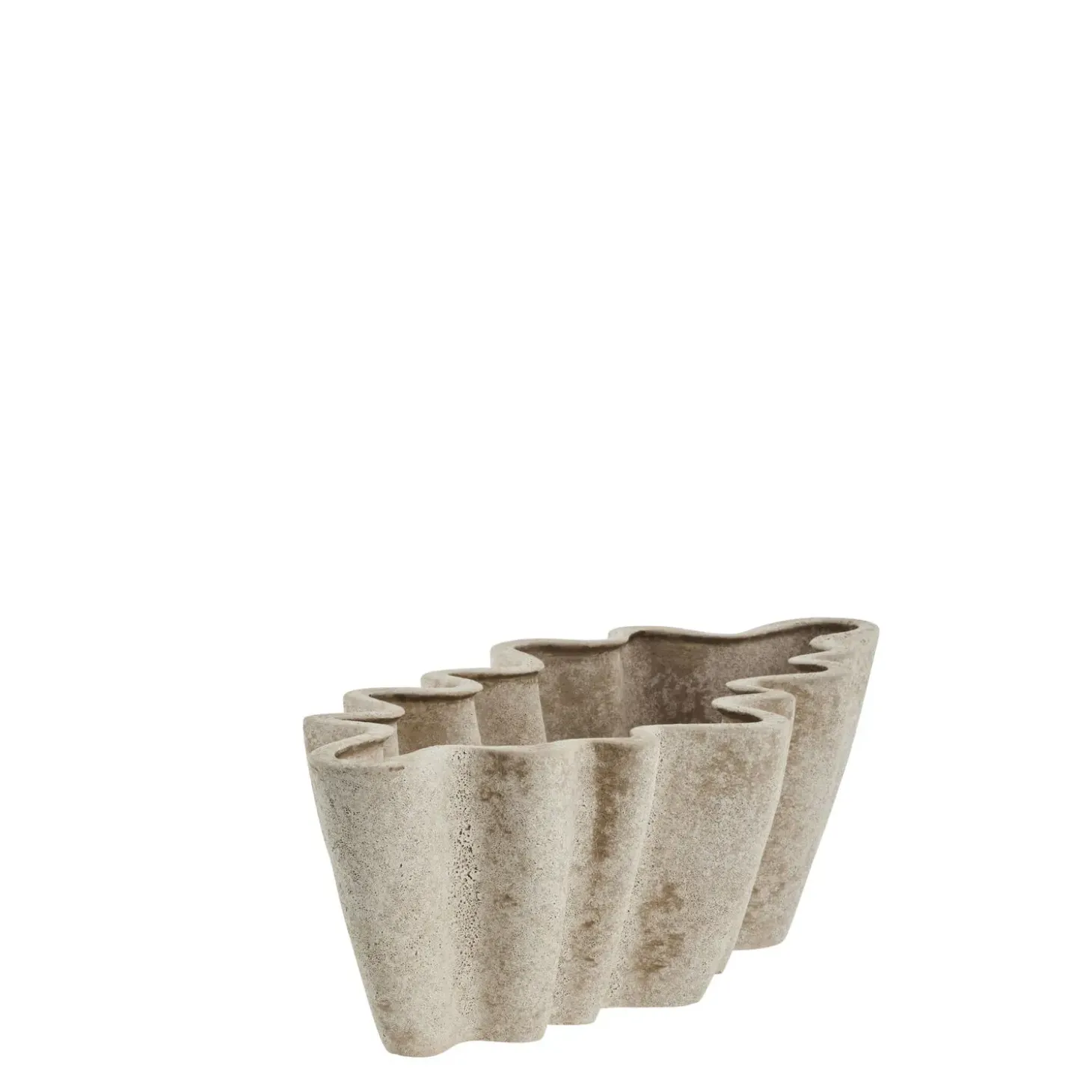 Lene Bjerre - Valina skjuler i stentøj 13,5x21 cm. sand