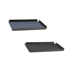LindDNA bakke - Tray square large (nupo Dark Blue/Black/Alu Anthracite)