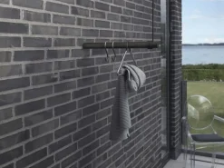 LindDNA bøjlestang - Wall swing 50 cm - Sort med sort læderstrop