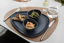 LindDNA - Stoneware Deep Plate, Navy
