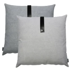 Louise Smærup - Pude, canvas - Light Grey (50x50 cm.)