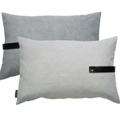 Louise Smærup - Pude, canvas - Light Grey (40x60 cm.)