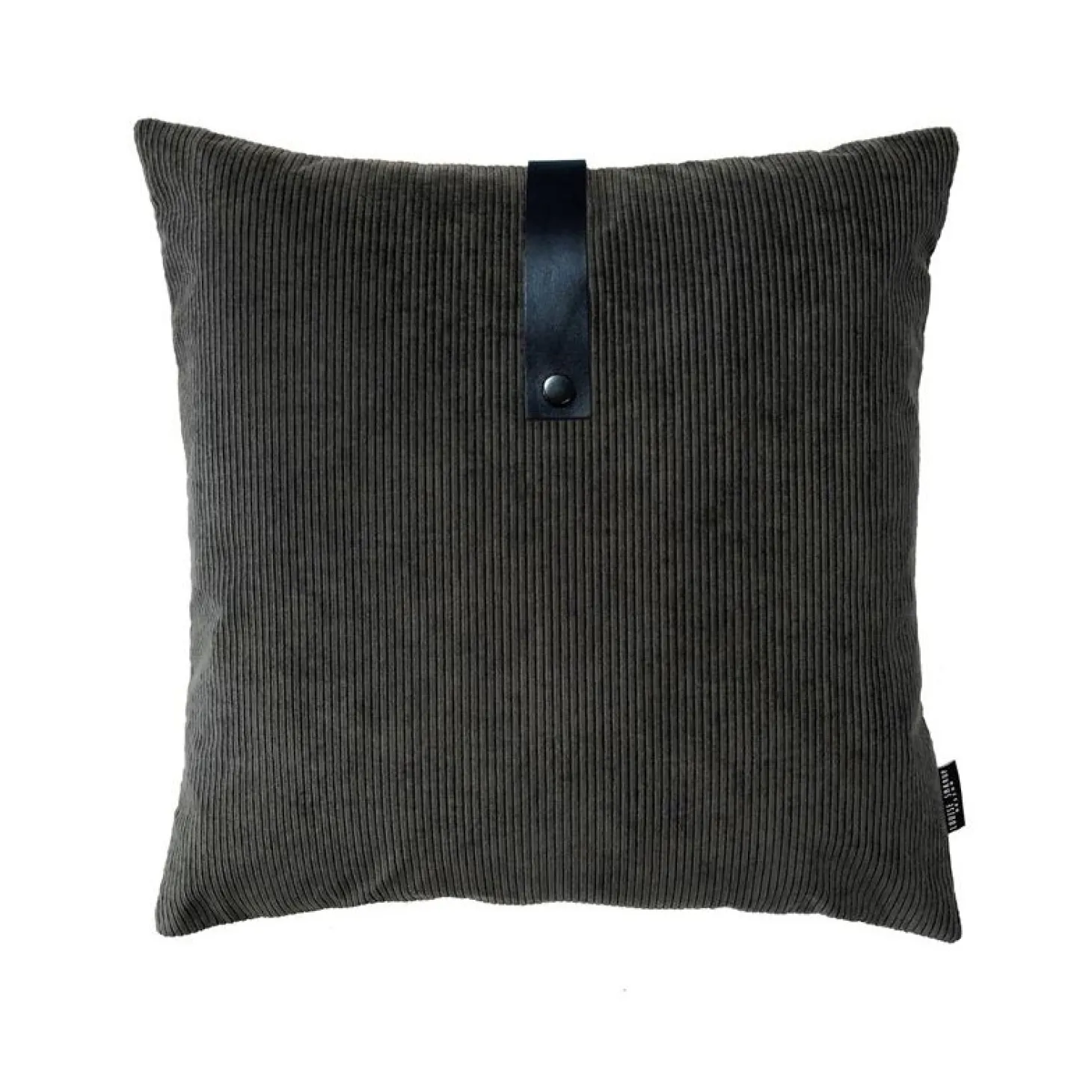 Louise Smærup - Pude, corduroy - Dark Grey (50x50 cm.)