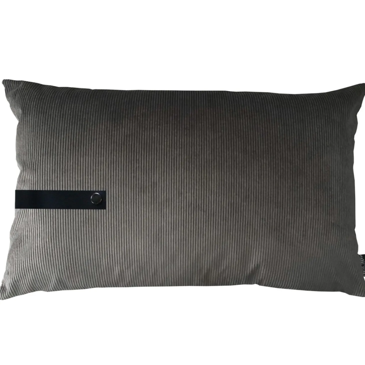 Louise Smærup - Pude i fløjl m. strop - Taupe - 50x80 cm
