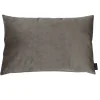 Louise Smærup - Pude, velour u. strop - Brown/grey (40x60 cm.)